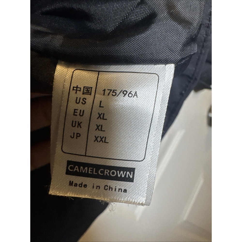 Camel Crown Women's Black Windbreaker Jacket L Shell‎ Water‑Resistant Outdoor - Picture 3 of 9